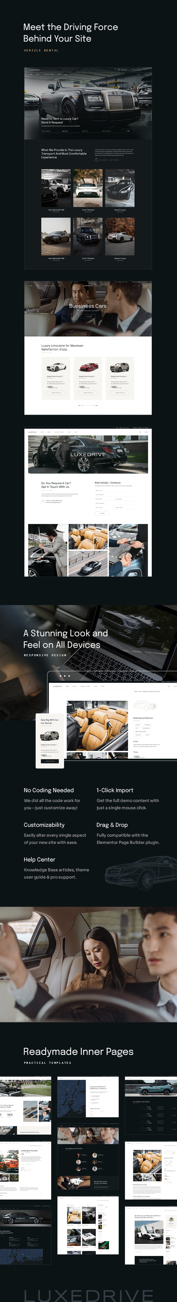 LuxeDrive - Limousine and Car Rental Theme - 2